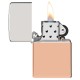 Зажигалка ZIPPO Bimetal с двойным металлическим покрытием, медь/латунь/сталь, медная, 38x13x57 мм