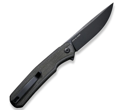 Складной нож SENCUT Scitus D2 Steel Black Stonewashed Handle Dark Green Canvas Micarta