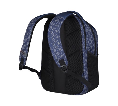 Рюкзак WENGER Sun 16'', синий со светоотражающим принтом, полиэстер, 35x27x47 см, 27 л