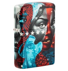 Зажигалка Zippo Tristan Eaton с покрытием White Matte, латунь/сталь, разноцветная, 38x13x57 мм