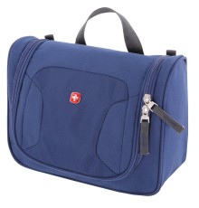 Несессер SWISSGEAR, дорожный, синий, полиэстер, 27х11х22 см