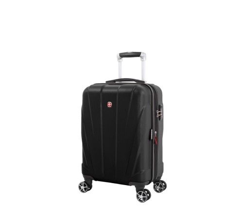 Чемодан SWISSGEAR ADAMS, черный, АБС-пластик, 35 x 25 x 55 см, 37 л