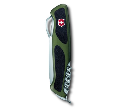 Нож перочинный VICTORINOX RangerGrip 61, 130 мм, 11 функций, с фиксатором лезвия, зелёный с чёрным