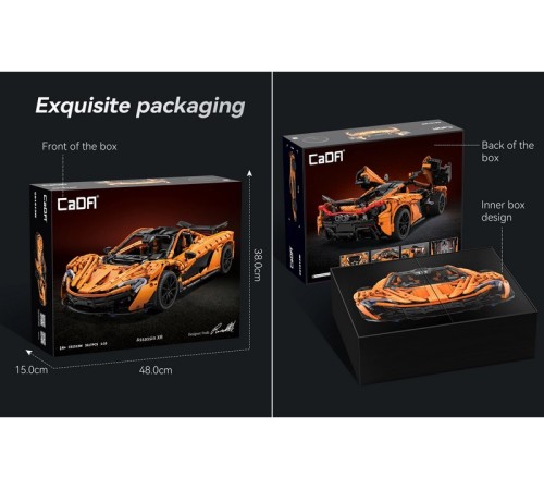 Конструктор CaDA MASTER спорткар Assassin XR 1/10 (3617 деталей)