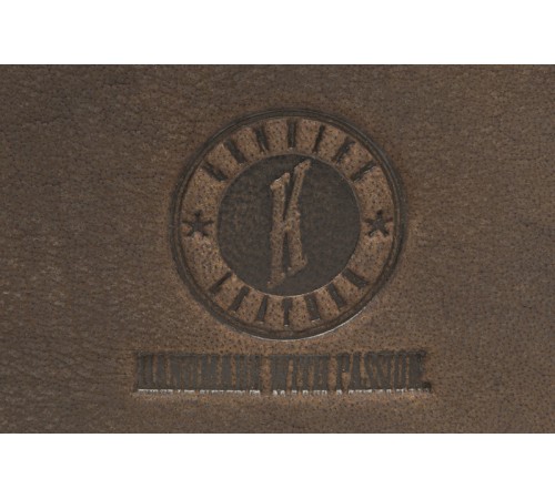 Сумка KLONDIKE «Barry», натуральная кожа в темно-коричневом цвете, 40 х 31 х 10 см