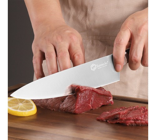 Нож шеф-повара Sunnecko 8 Inch Chef Knife, черный
