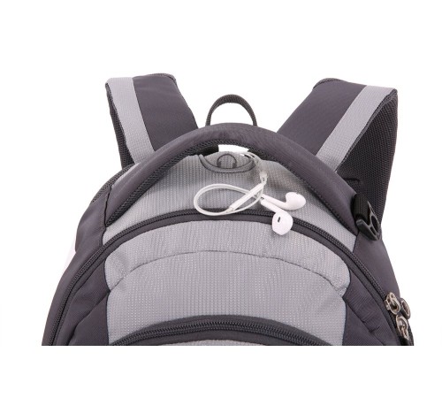Рюкзак SWISSGEAR, серый, полиэстер, 33х19х45 см, 28 л