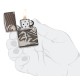 Зажигалка ZIPPO Armor™ с покрытием High Polish Black Ice®, латунь/сталь, чёрная, 38x13x57 мм