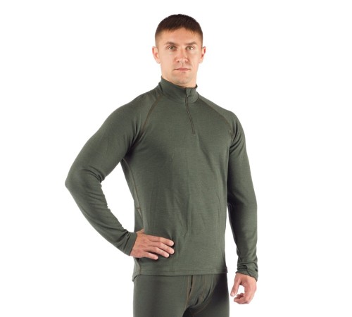Футболка  мужская WIRY/ дл. рукав/ шерсть 260/ зеленый/ M, WIRY6262M