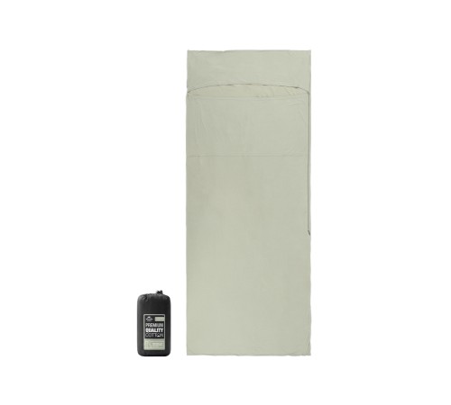 Вкладыш (спальный мешок) Naturehike Size Large Ultralight Хлопок Milk Green, 6927595776971