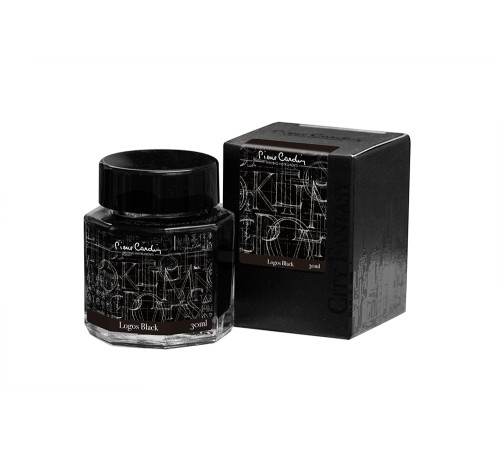 Флакон чернил Pierre Cardin 30мл, серия CITY FANTASY цвет Logos Black (Черный)