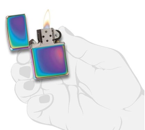 Зажигалка ZIPPO Classic с покрытием Spectrum™, латунь/сталь, разноцветная, глянцевая, 38x13x57 мм