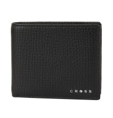 Кошелёк Cross RTC Black, кожа наппа, тисненая, чёрный, 11 х 9 х 1,5 см