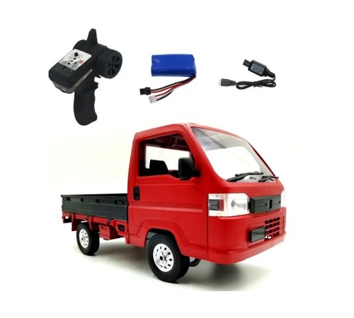 Радиоуправляемая машина WPL китайский грузовичок WL-01 (красная) 2.4G 1/10 RTR