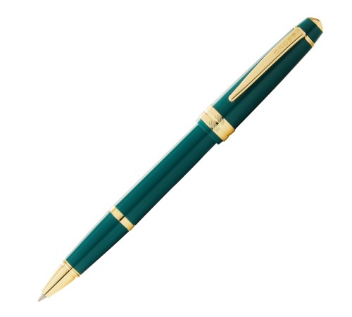 Ручка-роллер Cross Bailey Light Polished Green Resin and Gold Tone