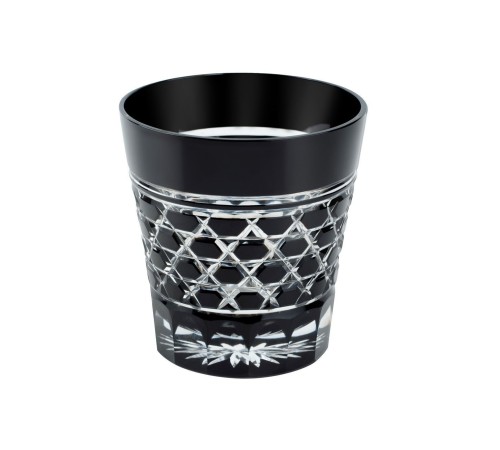Стакан TAJIMA GLASS с шестиугольным плетением 340 мл, черный
