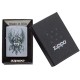 Зажигалка ZIPPO Viking Warrior с покрытием Street Chrome™, латунь/сталь, серебристая, 38x13x57 мм