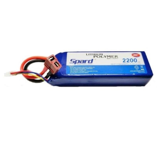 Аккумулятор Li-Po Spard 2200mAh, 11,1V, 30C, T‐plug