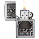 Зажигалка ZIPPO Ace Of Spades с покрытием Brushed Chrome, латунь/сталь, серебристая, 38x13x57 мм