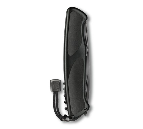 Нож перочинный VICTORINOX RangerGrip 55 Onyx Black, 130 мм, 12 функций, с фиксатором лезвия, чёрный