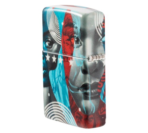 Зажигалка Zippo Tristan Eaton с покрытием White Matte, латунь/сталь, разноцветная, 38x13x57 мм
