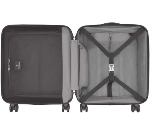 Чемодан VICTORINOX Spectra™ 2.0, чёрный, поликарбонат Bayer, 42x24x55 см, 42 л