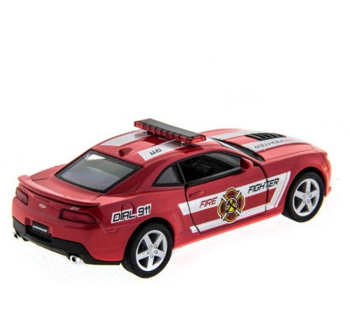 Машина Kinsmart 1:38 Chevrolet Camaro 2014 (Police/Fire) инерция (1/12шт.) б/к