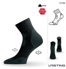 Носки Lasting TKI 908, cotton+polypropylene, черный, размер M , TKI908M