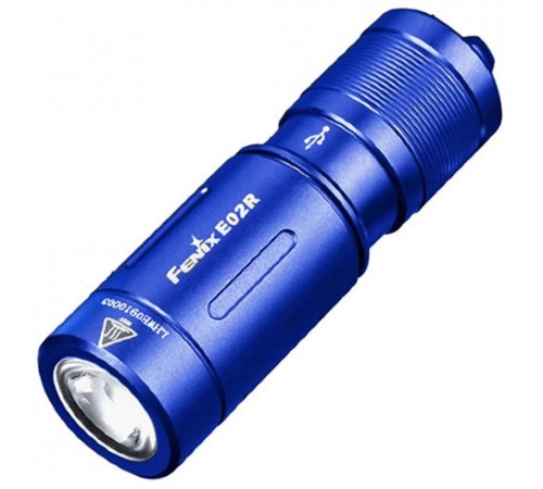 Фонарь Fenix E02R, голубой, E02RBL