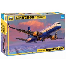Сборная модель ZVEZDA Пассажирский авиалайнер Боинг-757-200, 1/144