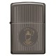 Зажигалка ZIPPO Founder's Day с покрытием Black Ice®, латунь/сталь, чёрная, глянцевая, 38x13x57 мм
