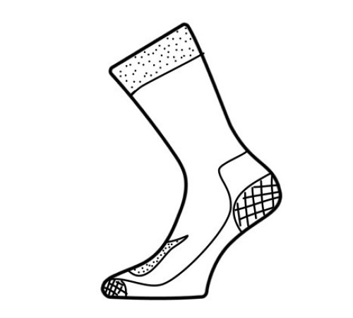 Носки Lasting  CXJ 620, cotton+polyamide, зеленый с рисунком, размер S , CXJ620-S