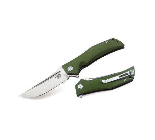 Нож Bestech Scimitar сталь D2, рукоять G10 зеленая