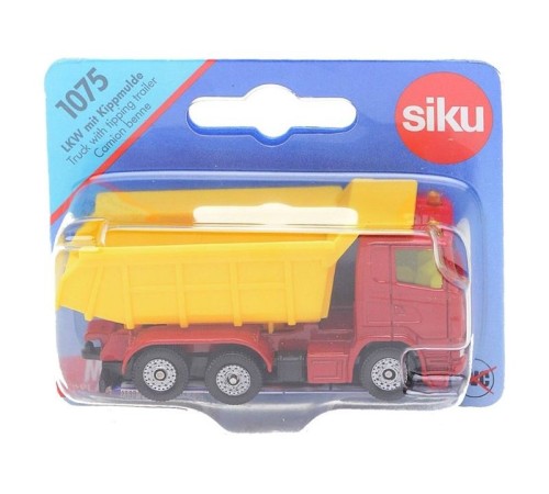 Грузовик Siku 1075 1/50, 9 см, красный/желтый