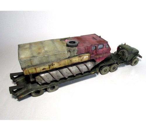 Сборная модель AVD Шнекороторный снегоболотоход ЗИЛ-4904, 1/43