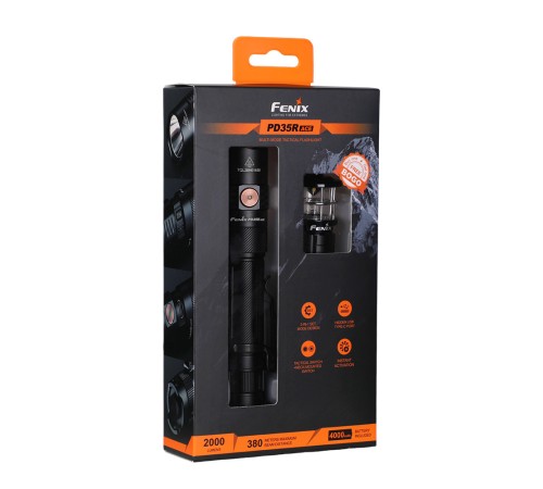 Фонарь Fenix тактический PD35R ACE + CL01 черный
