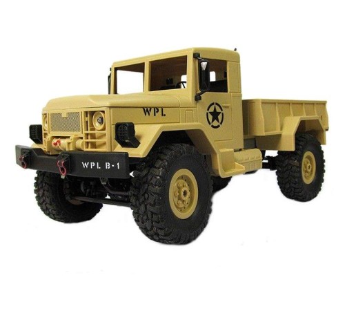 Радиоуправляемая машина WPL B-14R военный грузовик (песочный) 1/16 2.4G RTR
