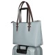 Сумка VICTORINOX Victoria Deluxe Business Tote, серо-синяя, нейлон/кожа, 47x15x31 см, 16 л