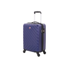 Чемодан SWISSGEAR BROSS, синий, АБС-пластик, 37,5x23x55 см, 39 л