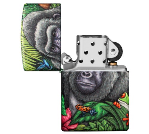 Набор из двух зажигалок ZIPPO Загадки леса с покрытием Glow-in-the-Dark Green, зелёные, глянецевые