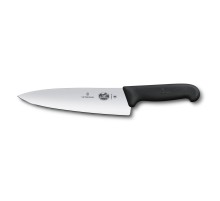 Нож разделочный VICTORINOX Fibrox с экстра-широким лезвием 20 см, чёрный