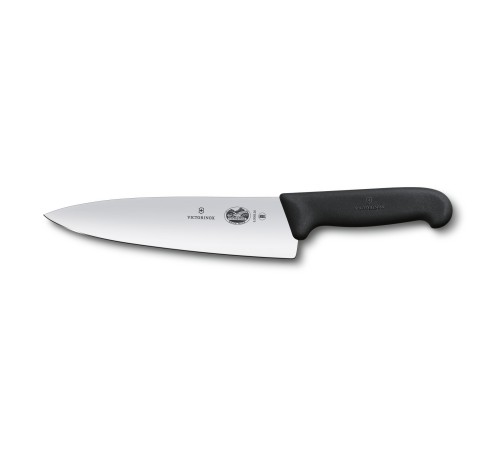 Нож разделочный VICTORINOX Fibrox с экстра-широким лезвием 20 см, чёрный