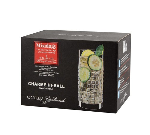 Бокалы для воды и коктейлей Luigi Bormioli Mixology Charme 6 шт.