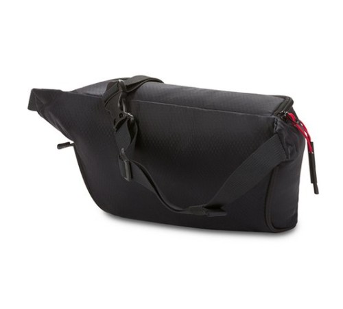 Сумка на пояс SWISSGEAR, черная, полиэстер с плетением рип-стоп, 38 x 5 x 15 см