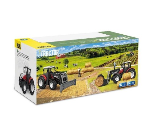Р/У фермерский трактор Korody с сеноподборщиком 1/24 2.4G 6CH RTR