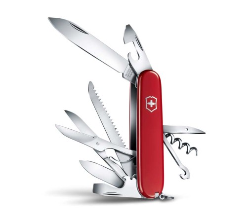 Нож перочинный VICTORINOX Huntsman, 91 мм, 15 функций, красный