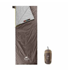 Мешок спальный  Naturehike NH21MSD09 мини LW180, размер M, серо-коричневый, 6927595777954