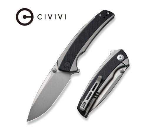 Складной нож CIVIVI Teraxe сталь Nitro-V, рукоять G10 серо-черная