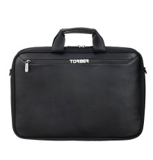 Сумка для ноутбука TORBER VOYAGE 15.6'', чёрный, нейлон/микрофибра, 43 х 5 х 29 см, 6л