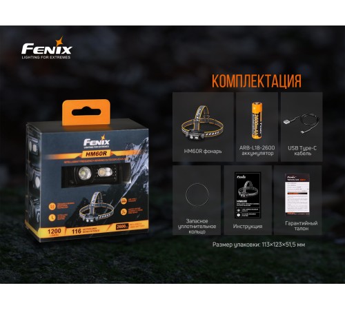 Налобный фонарь Fenix HM60R
